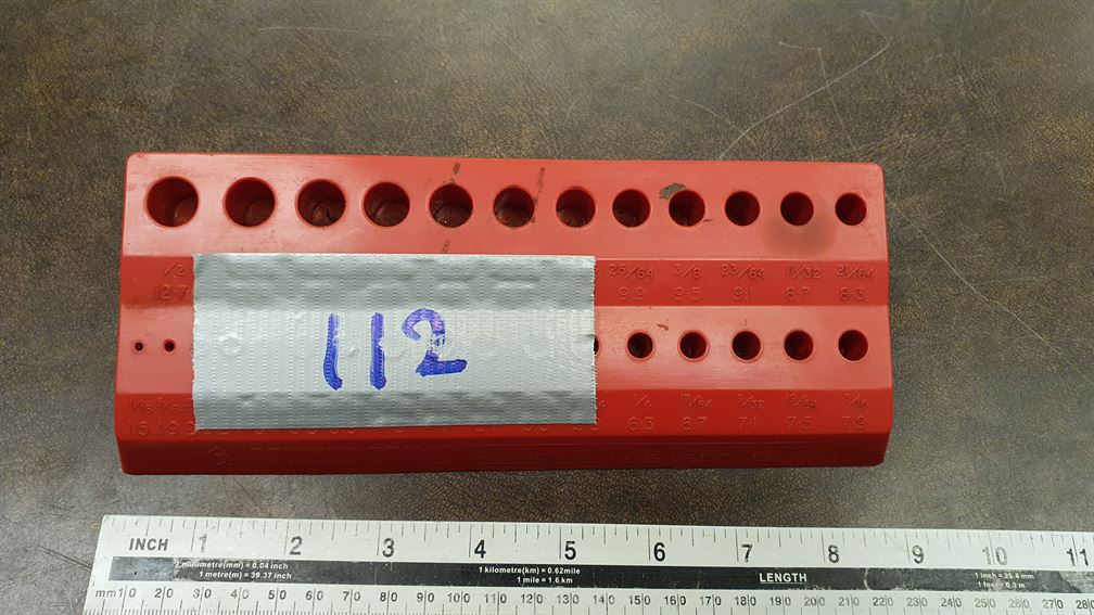 (112) Imperial 1/16” to 1/2” drill stand