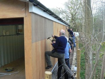 New carriage shed work continues