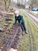 One of our junior Navvies working hard on site