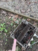 This old mud saturated box has been replaced